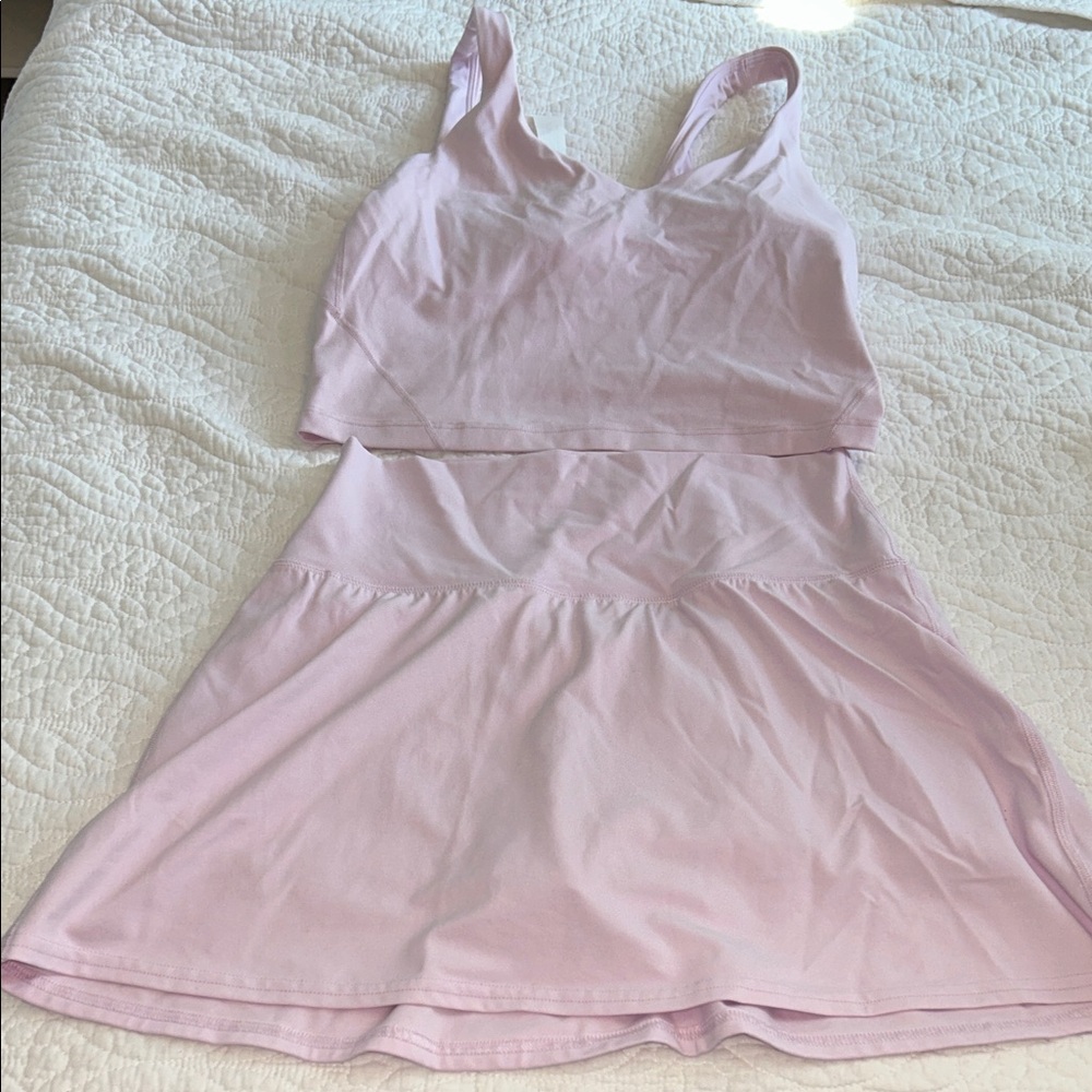 Lululemon Light Pink top and skirt